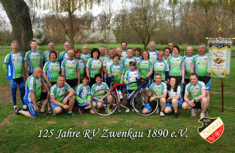 mitglieder des rv zwenkau nach der erfolgreichen