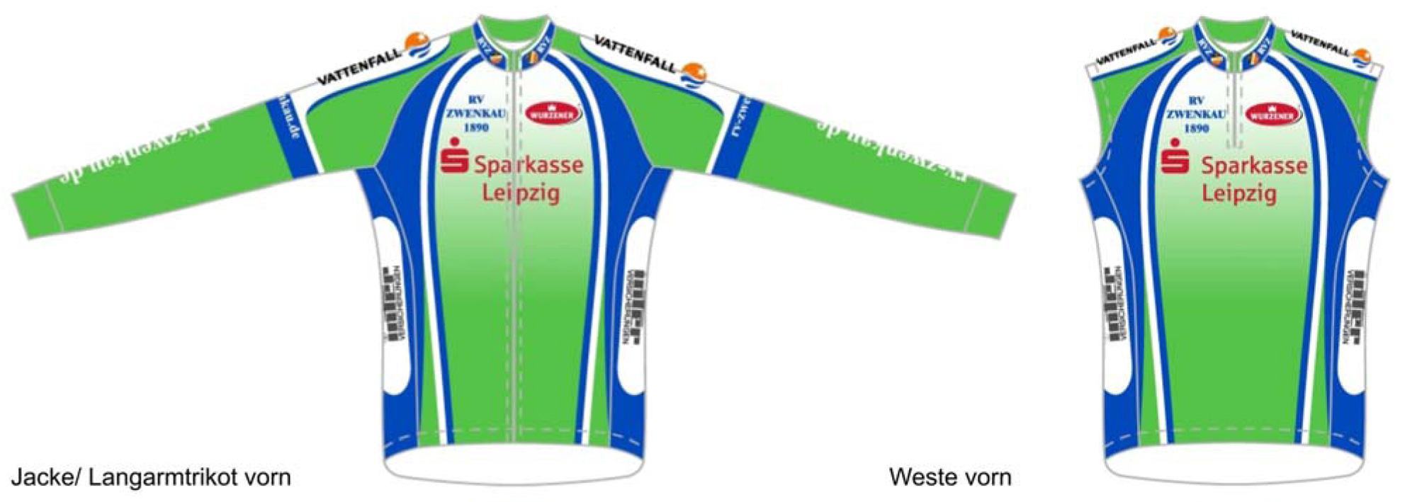 vereinkleidung Jacke vorn