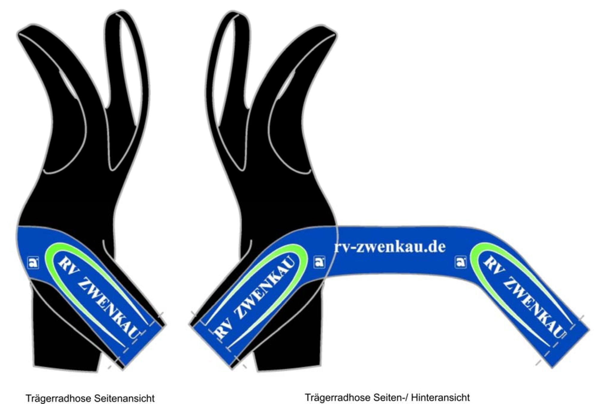 vereinkleidung trägerhose